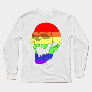 Human Skull - Gay Long Sleeve T-Shirt